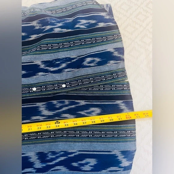 Vintage Polo Ralph Lauren Shirt Mens XXL Aztec Blue Southwest Cowboy Pearl Snap - Picture 8 of 8